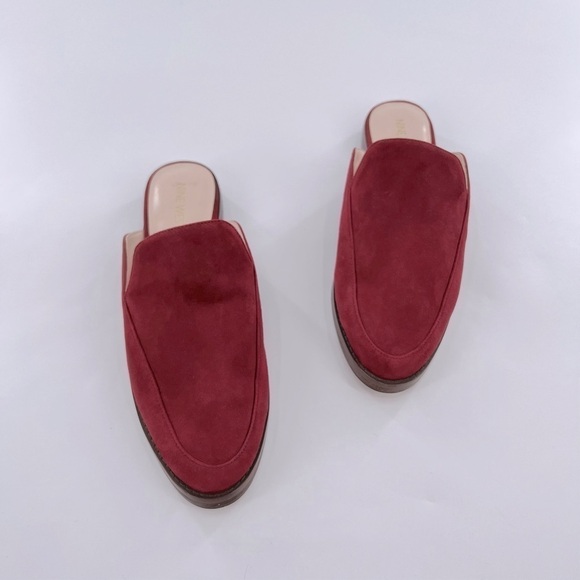 Nine West  Women's Mules size 8 M Burgundy Suede - Picture 10 of 11